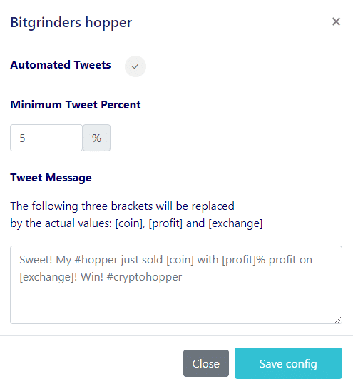 Crypto Hopper'da CryptoTweeter nasıl kurulur 2 Crypto Hopper'da CryptoTweeter nasıl kurulur