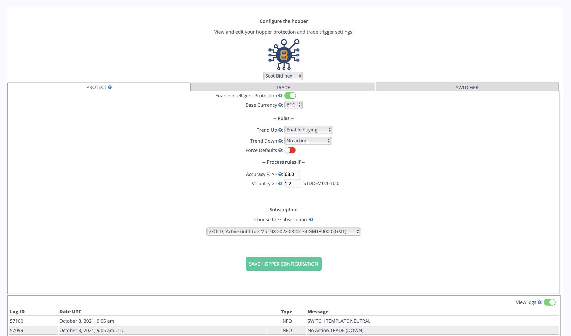 如何在 Crypto Hopper 上运行 Toridion 2 Toridion Quantabotics