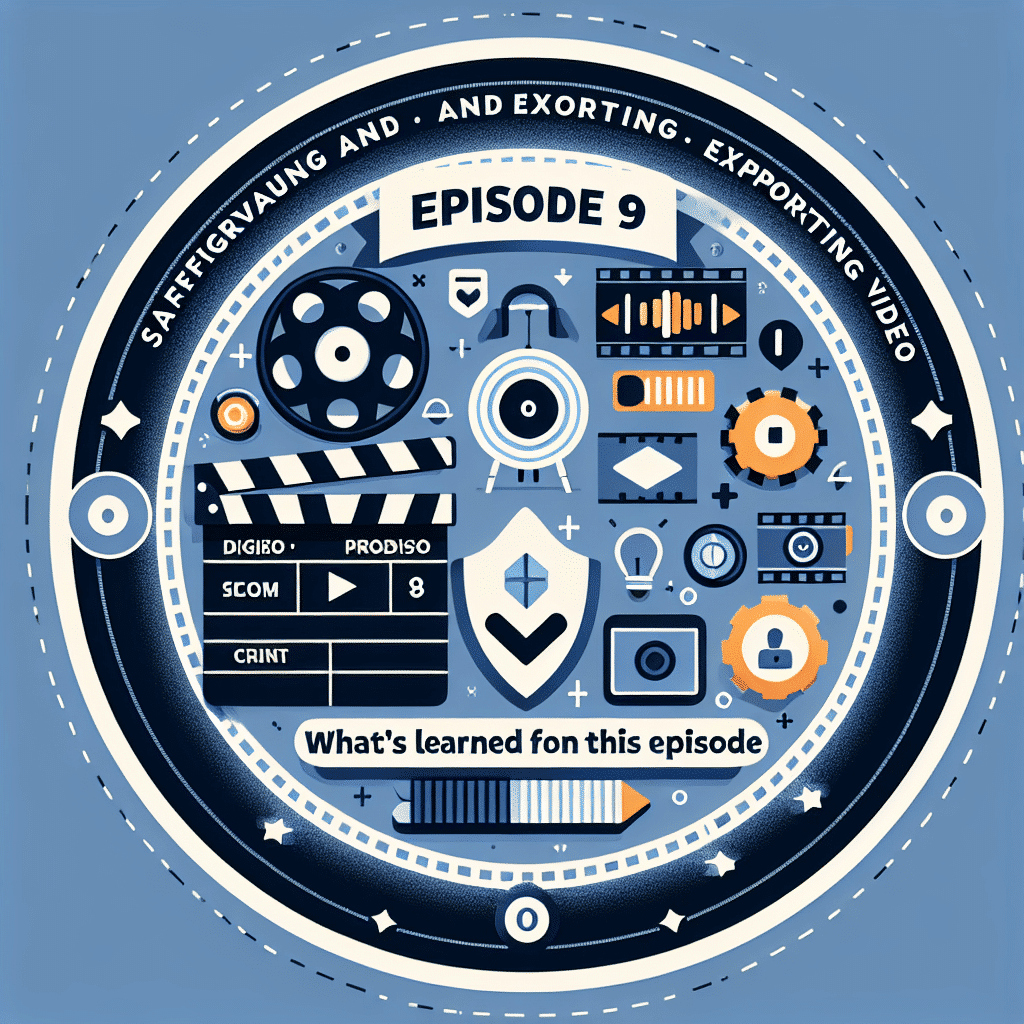 Chapter 9 - Saving and Exporting Video - What will we learn in this chapter?