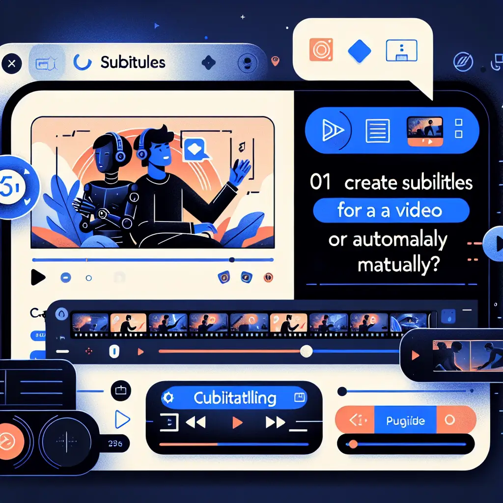 How do you create subtitles for a video automatically or manually in CapCut?