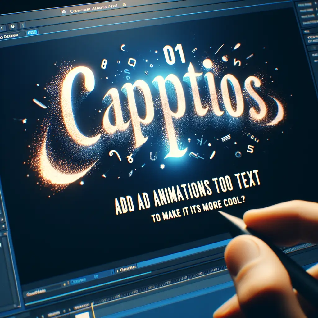 How do you add animations to text to make it cooler in CapCut?