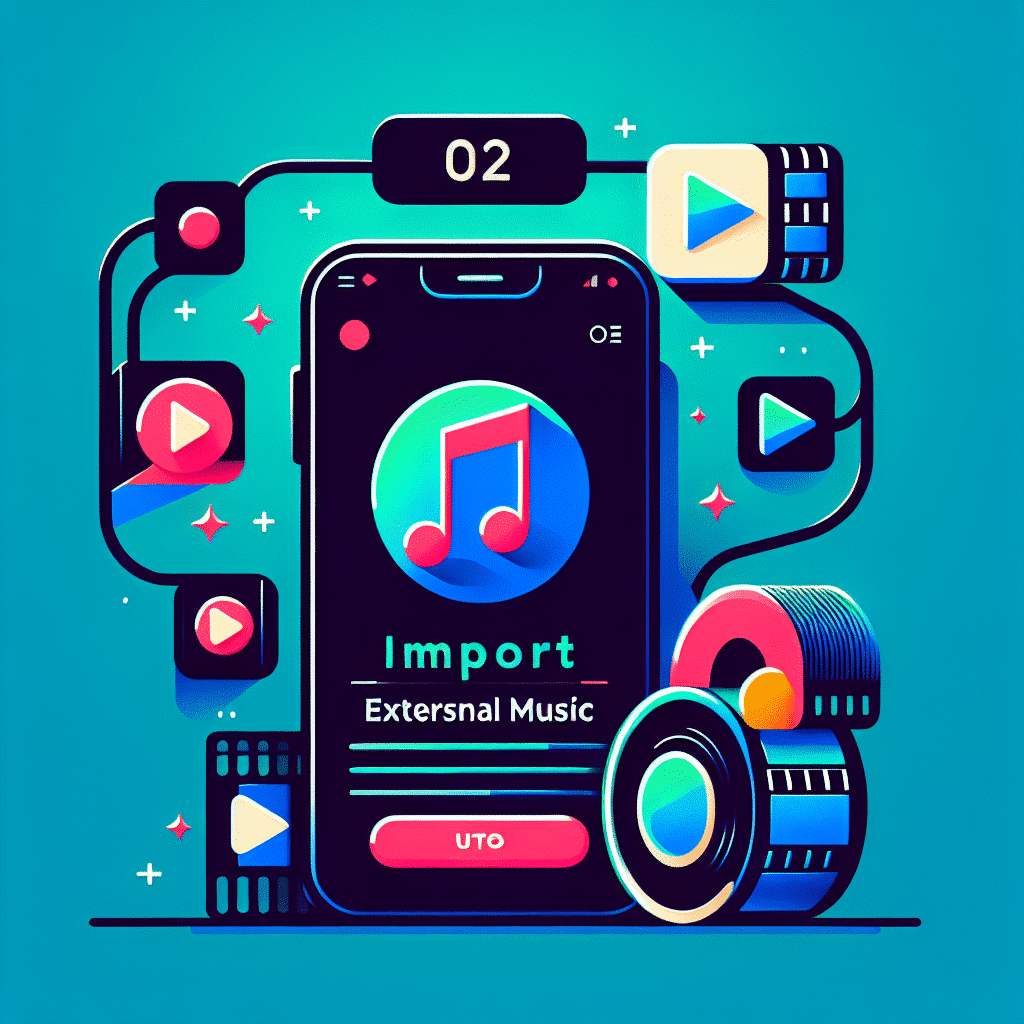 How do I import external music into CapCut and use it in a video?