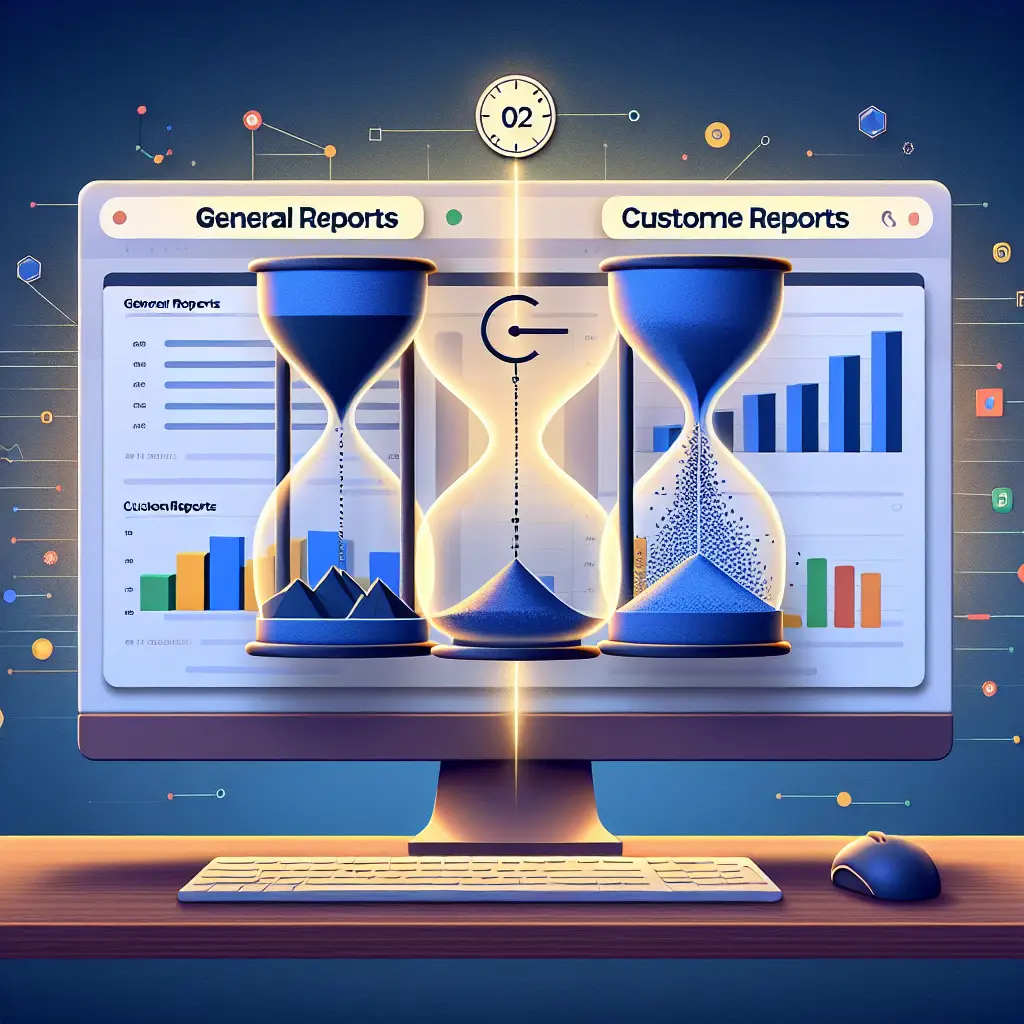 The differences between standard and custom reports in Google Analytics