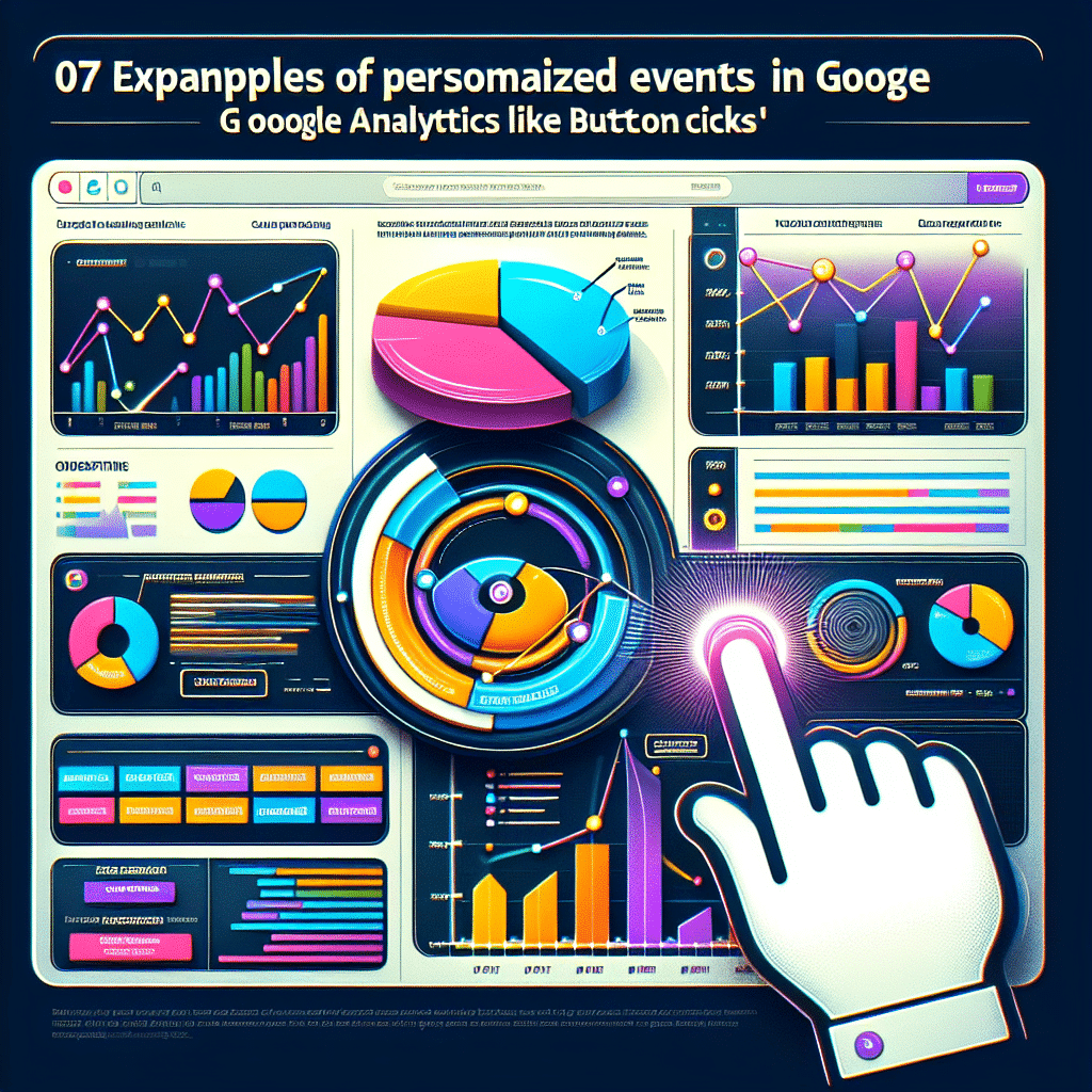 Examples of custom events in Google Analytics such as button clicks 2 Examples of custom events in Google Analytics such as button clicks