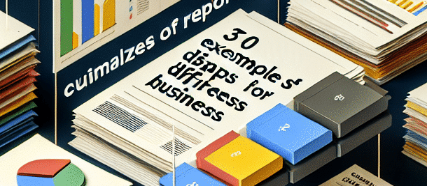 Examples of customized reports for different types of businesses in Google Analytics