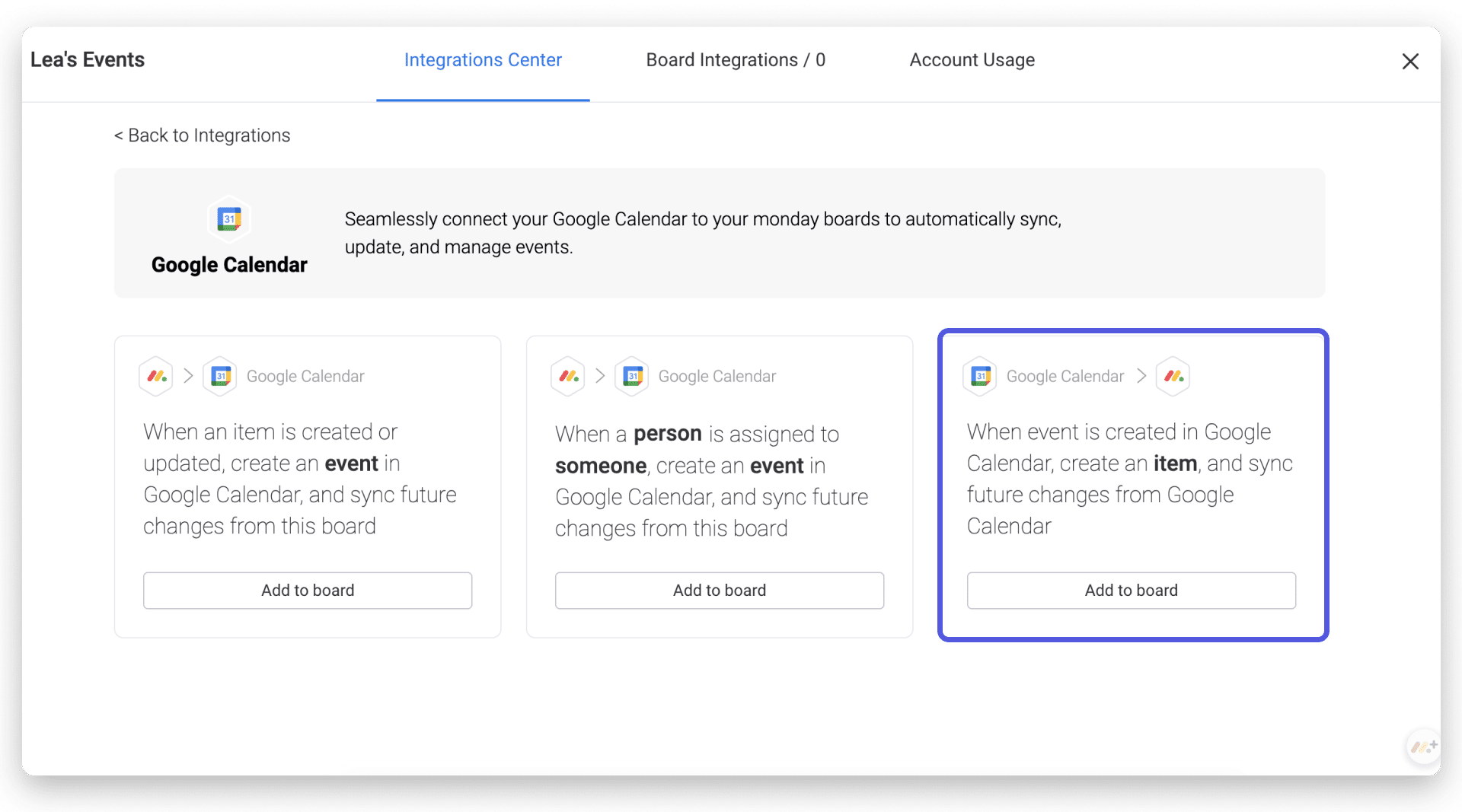 Google Takvim'i monday.com ile entegre etmeye yönelik bir kılavuz 10 1.png