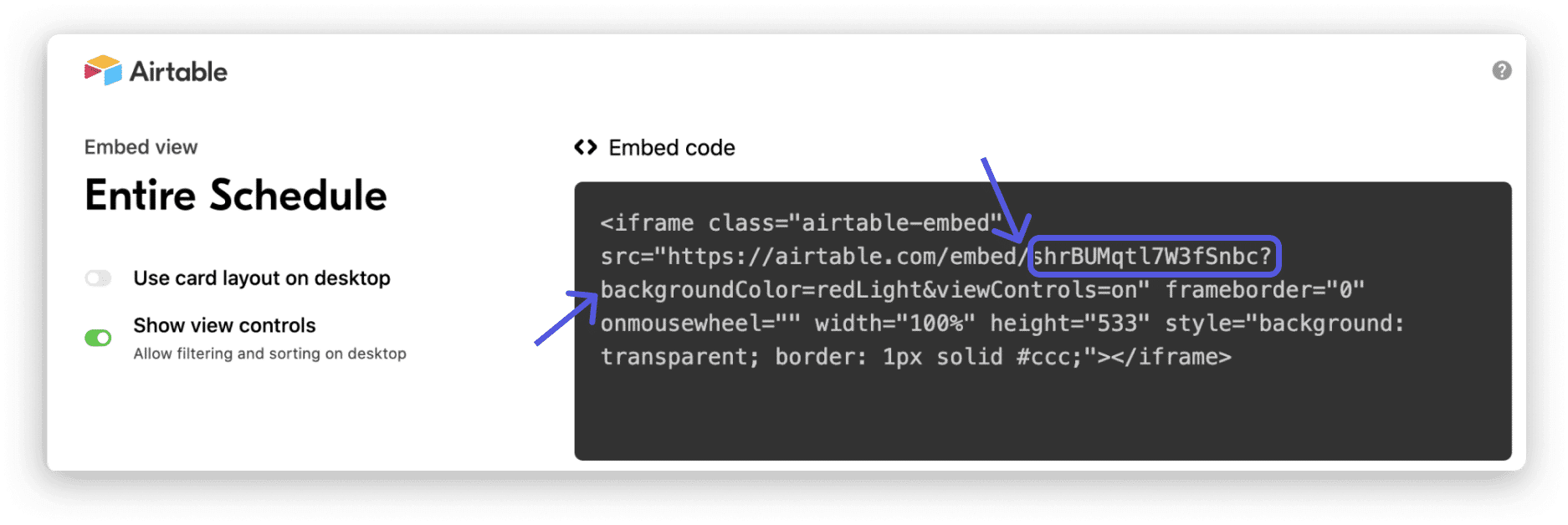 Airtable Embedded View and Widget: How to integrate and work 7 Airtable Edit 1.png