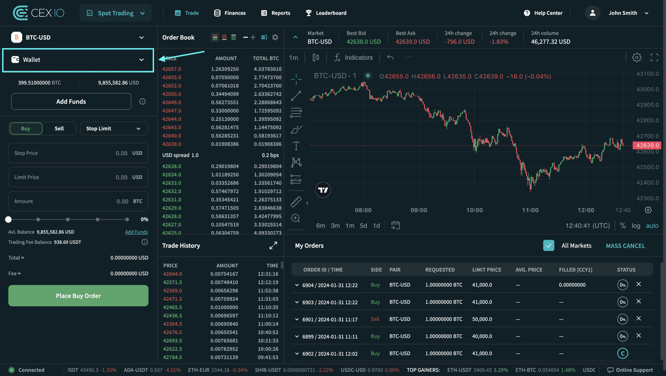 CEX.IO'da Spot ticarette Stop Limit emri nasıl verilir? 3 CEX.IO'da Spot ticarette Stop Limit emri nasıl verilir?
