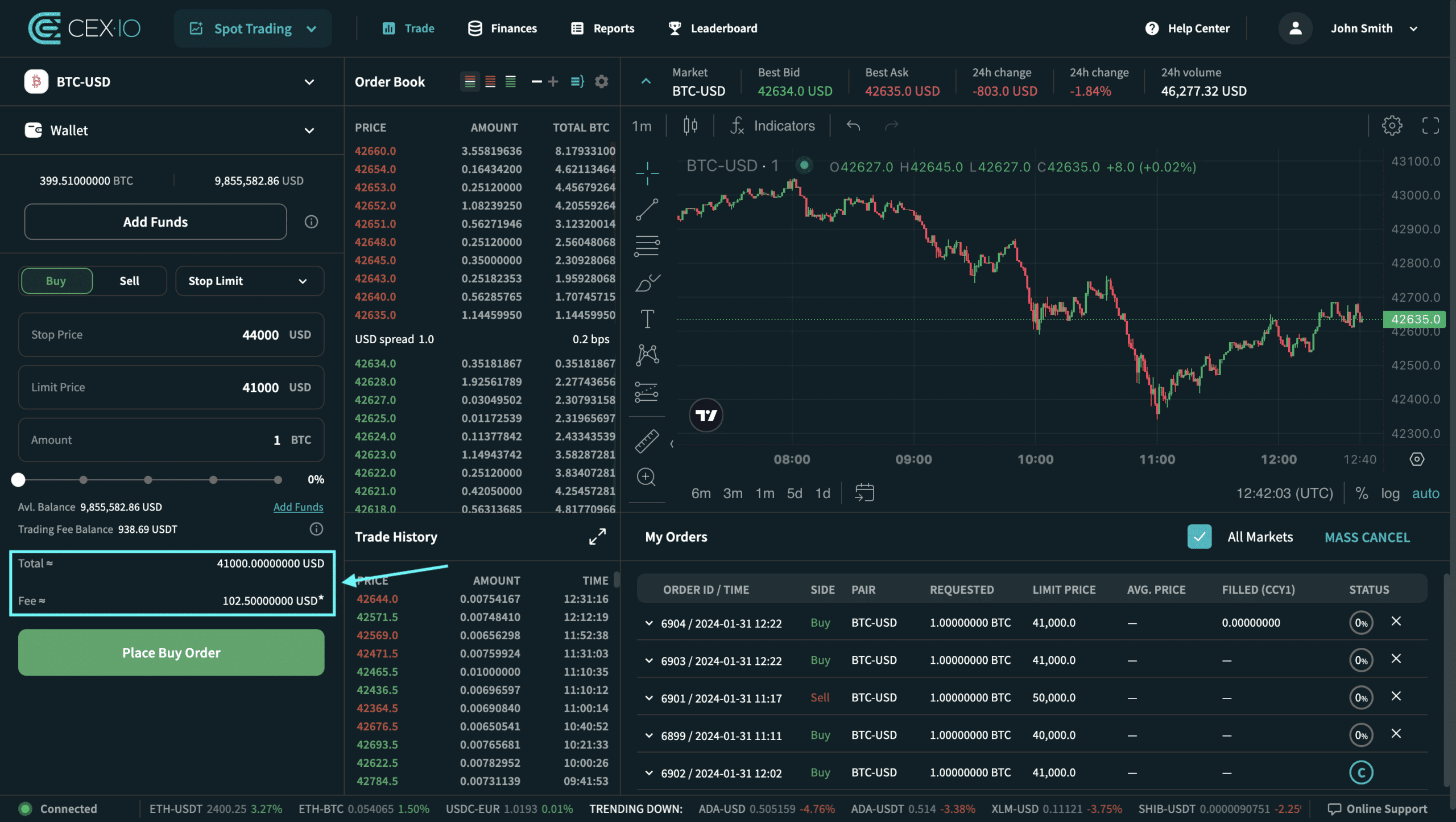 CEX.IO'da Spot ticarette Stop Limit emri nasıl verilir? 9 CEX.IO'da Spot ticarette Stop Limit emri nasıl verilir?