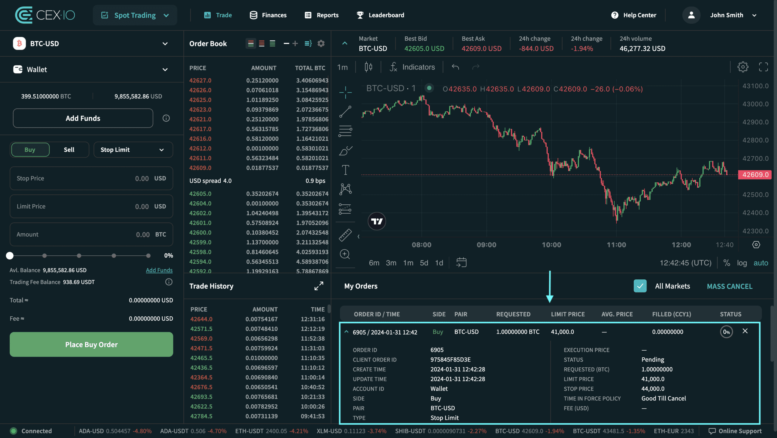 CEX.IO'da Spot ticarette Stop Limit emri nasıl verilir? 12 CEX.IO'da Spot ticarette Stop Limit emri nasıl verilir?