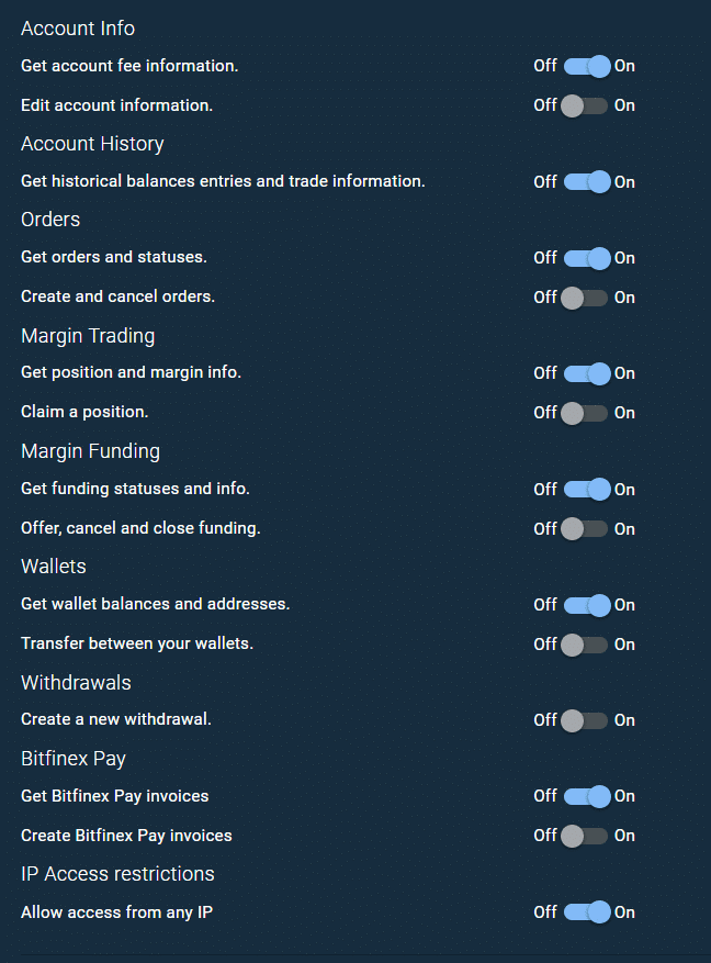 Как подключиться к Bitfinex на Crypto Hopper 3 Разрешения Bitfinex API-ключ Торговый бот Cryptohopper