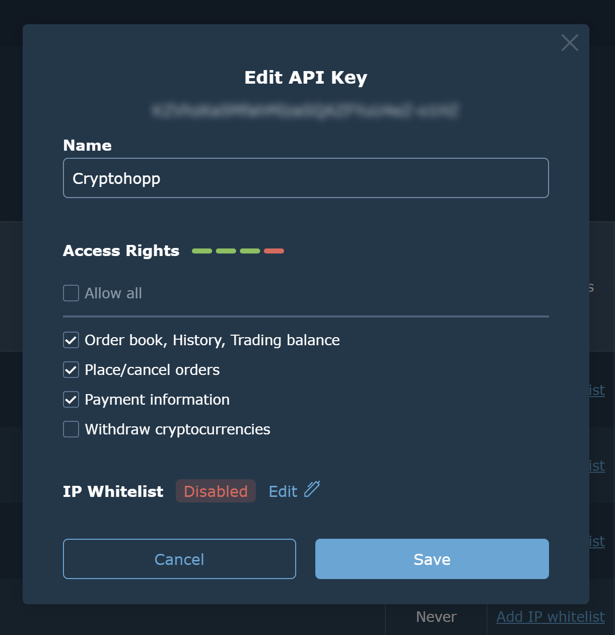 Hoe verbinding te maken met HitBTC op Crypto Hopper 3 Hoe verbinding te maken met HitBTC op Crypto Hopper