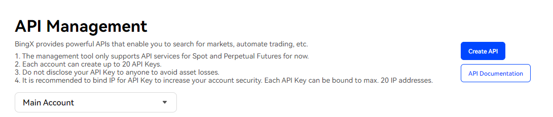 Verbinding maken met BingX in Crypto Hopper