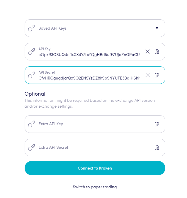 Hoe Kraken te verbinden met Crypto Hopper 5 Voeg Kraken API-sleutels toe aan Cryptohopper Trading Bot