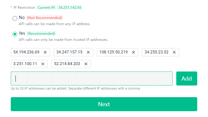 Cómo conectar KuCoin a Crypto Hopper 4 Agregue direcciones IP de KuCoin para el robot comercial Cryptohopper