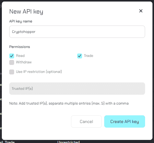 Crypto Hopper'da bir hesaba kolayca nasıl bağlanılır 4 Crypto Hopper'da bir hesaba kolayca nasıl bağlanılır
