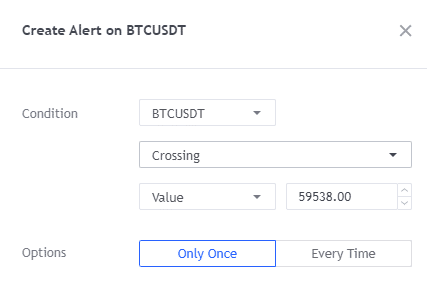 Hoe u waarschuwingen instelt in TradingView in Crypto Hopper