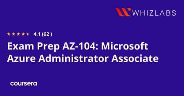 Online cursus - gecertificeerde professionele stage in Microsoft Azure Administrator Associate van Whizlabs