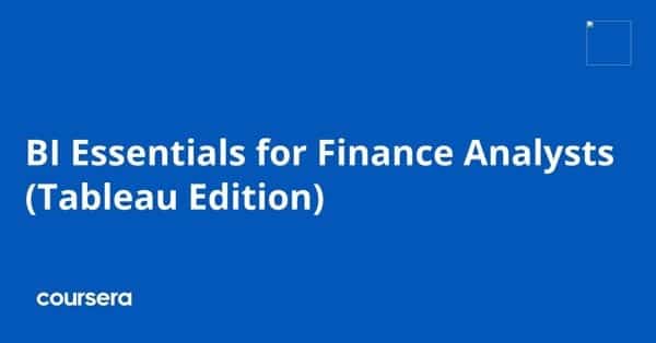 在线课程 - Corporate Finance Institute 的 BI Essentials 专业认证（Tableau 版）
