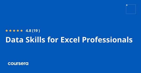 Онлайн-курс - сертифицированная профессиональная специализация Data Skills для Excel Professionals Института корпоративных финансов