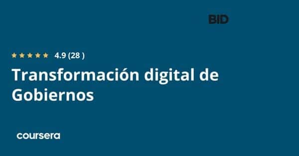 دورة عبر الإنترنت - تدريب مهني معتمد في التحول الرقمي للحكومات مع Google وبنك التنمية للبلدان الأمريكية (BID)