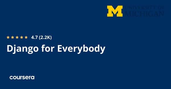 在线课程 - 密歇根大学 Django for Everybody 的认证专业实习