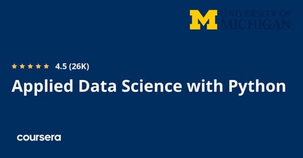 在线课程 - 密歇根大学 Google Python 数据科学专业认证