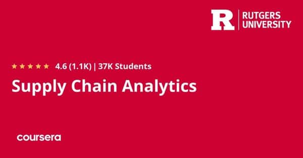 دورة عبر الإنترنت - تدريب احترافي معتمد في تحليل سلسلة التوريد من Google وجامعة ولاية روتجرز في نيوجيرسي