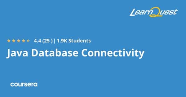 دورة عبر الإنترنت - تخصص احترافي معتمد في خدمات قواعد البيانات باستخدام Java الخاص بـ LearnQuest