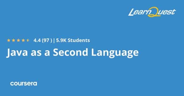 دورة عبر الإنترنت - تخصص احترافي معتمد في Java كلغة ثانية من LearnQuest