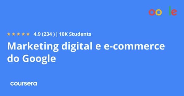 在线课程 - 数字营销和 Google 电子商务认证专业证书