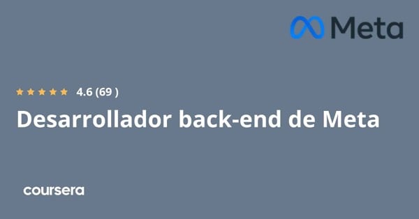 קורס אונליין - תעודה מקצועית מוסמכת בDesenvolvedor back-end של Meta