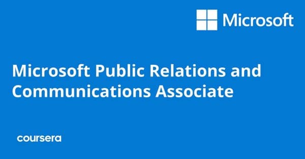 在线课程 - Microsoft 公共关系和传播认证专业证书