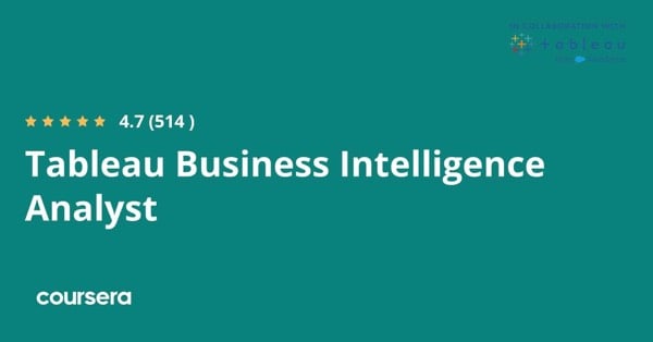 קורס אונליין - תעודה מקצועית מוסמכת בTableau Business Intelligence Analyst של Tableau Learning Partner